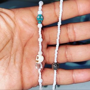 A Texas Bride bracelet set of 2 anklet